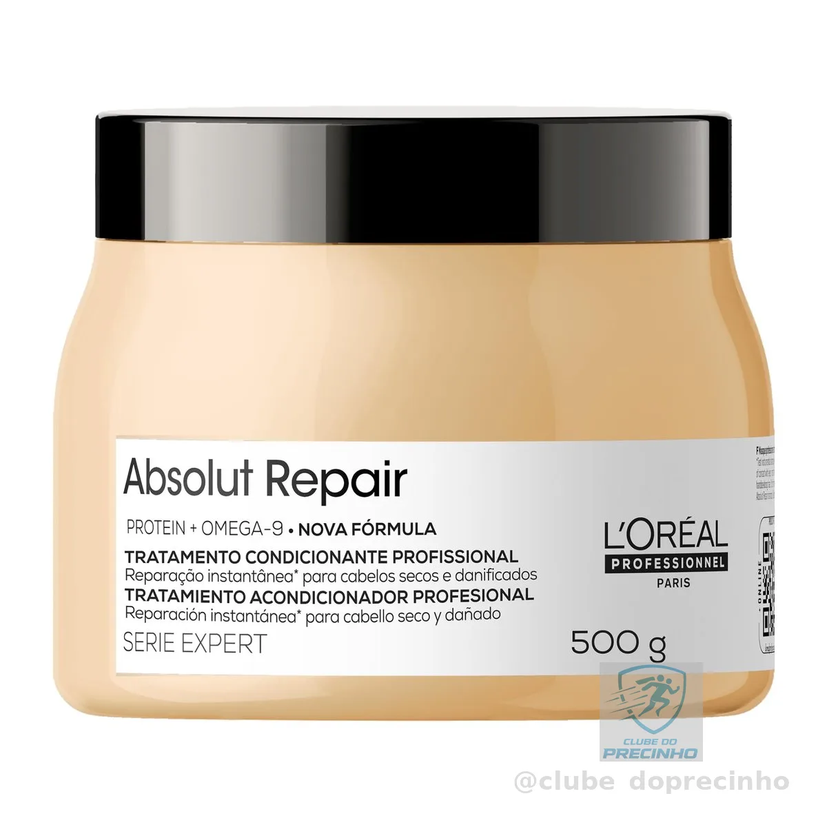 L'Oréal Professionnel Máscara Capilar Absolut Repair, Tratamento Capilar Proteico Para Nutrição Profunda, Hidrata, Repara Danos e Acrescenta Brilho, Para Cabelos Secos e Danificados