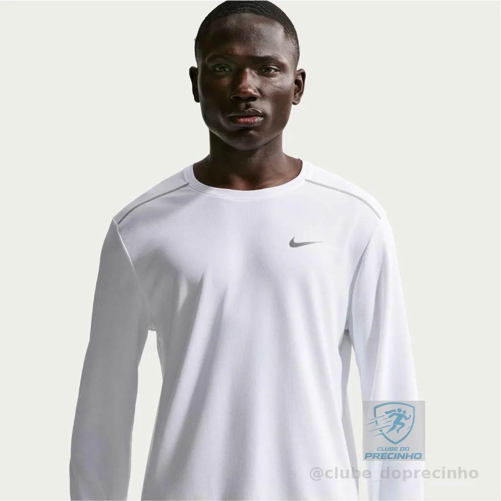 Camiseta Dri Fit Nike Manga Longa Uv Miler Masculina