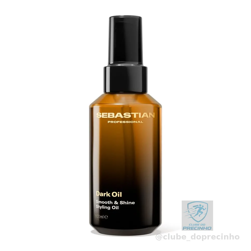 Sebastian Professional, Dark Oil, óleo capilar de brilho e maciez com absorção rápida para todos os tipos de cabelo, 100ml