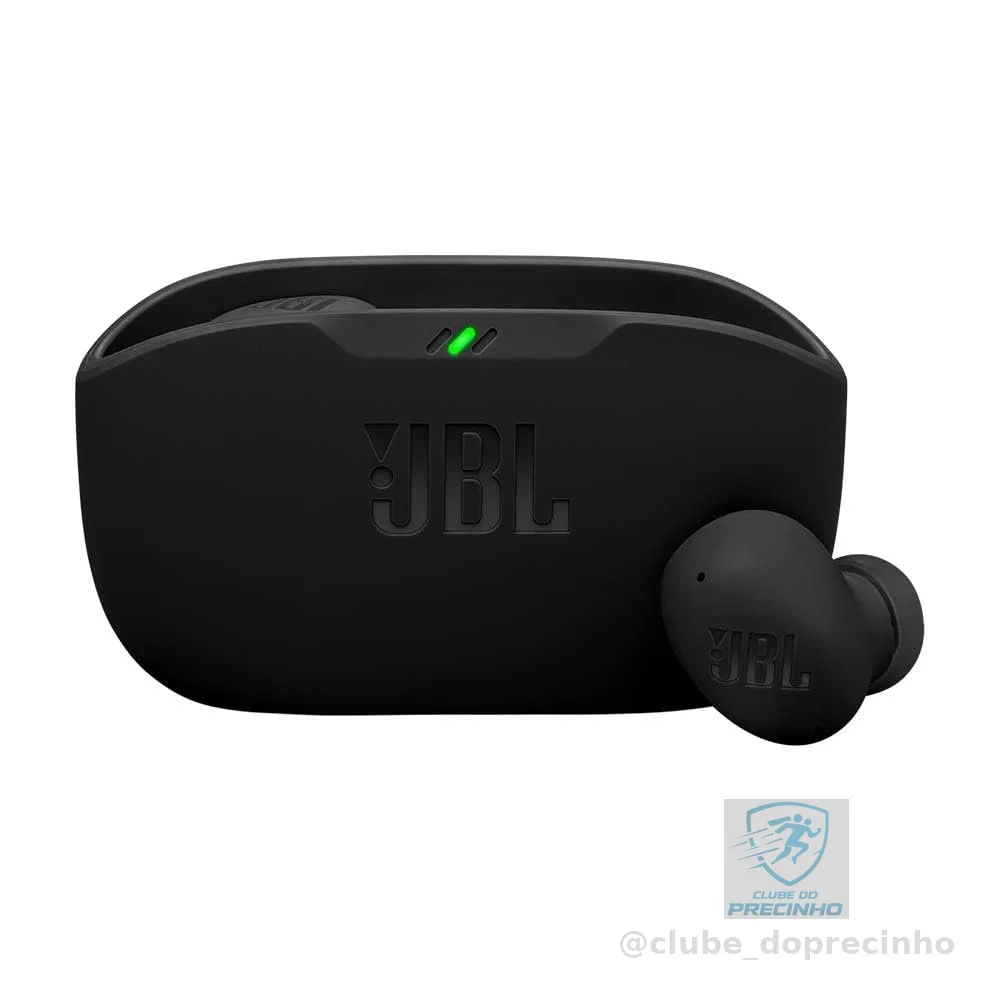 Fone de Ouvido Sem Fio, JBL, Bluetooth, Wave Buds 2, Intra Auricular, Sem Fio, Resistente À Água e Poeira - Preto