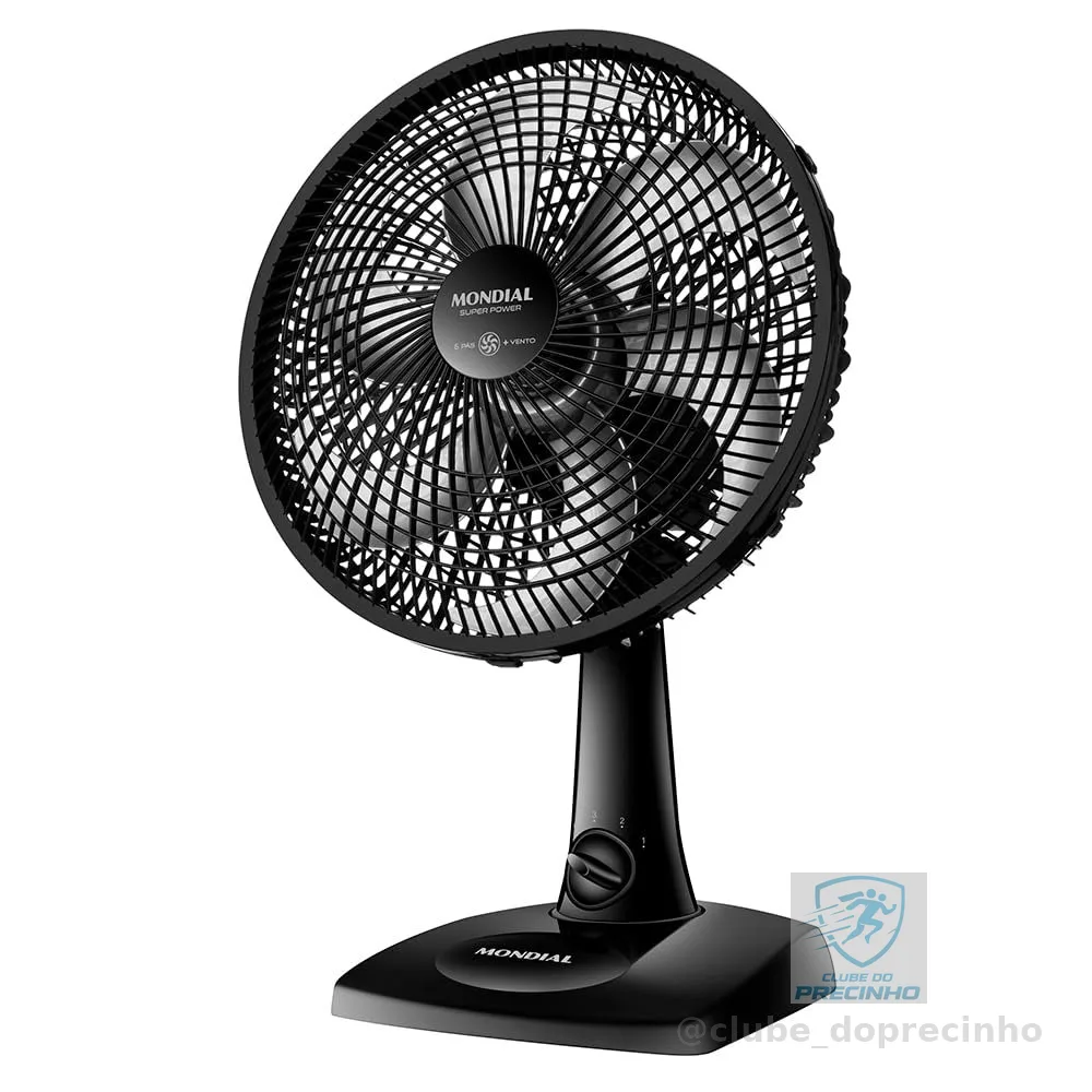 MONDIAL Ventilador de Mesa 30cm Super Power, Preto, 60W, 220V - VSP-30-B