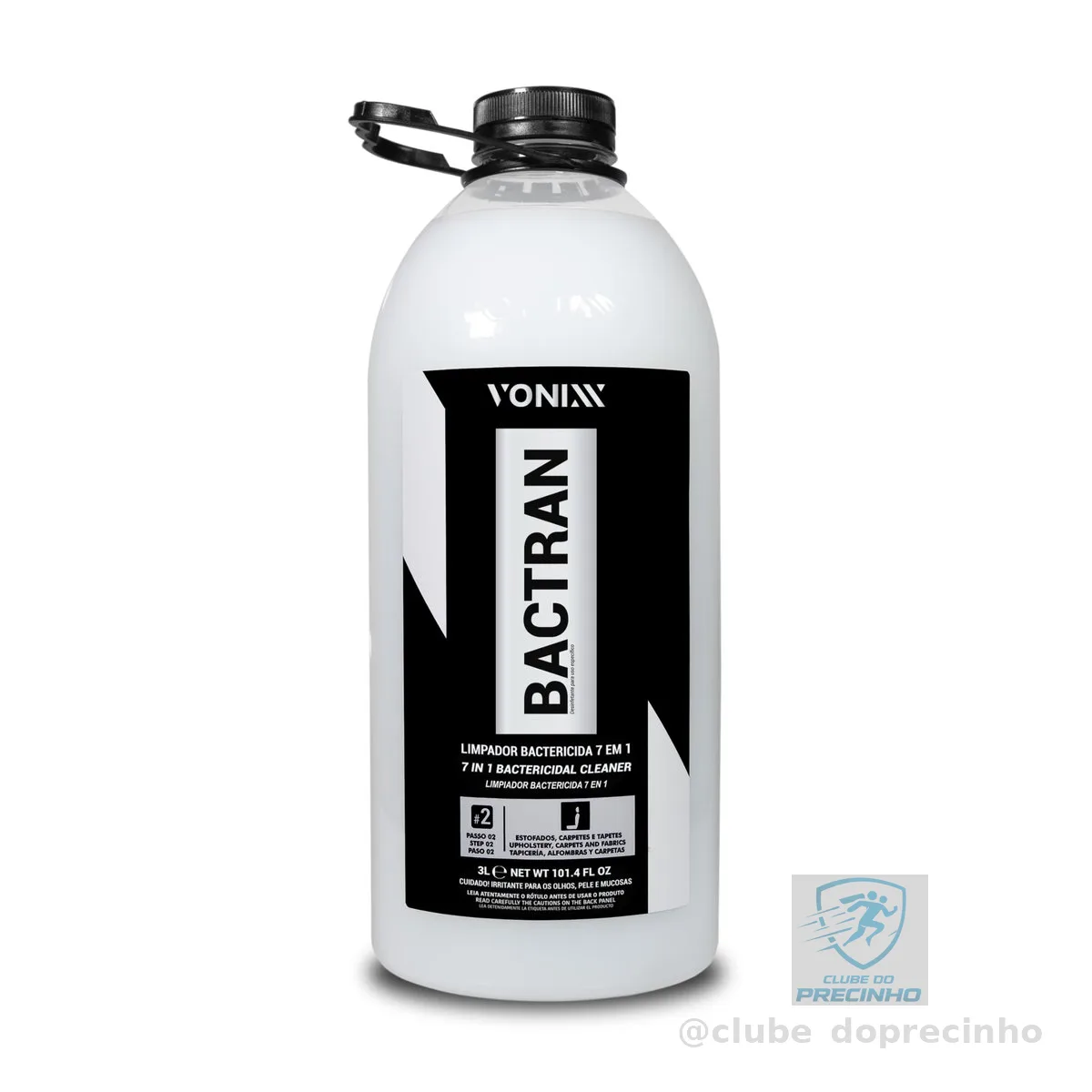 vonixx Limpador Bactericida 7 em 1 Bactran 3 Litros