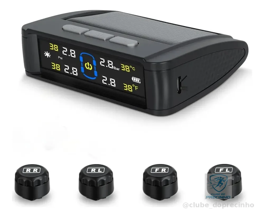 Sensor Pressão Dos Pneus Sistema De Sensor Externo