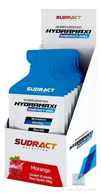 Gel Carboidratos Up Hydramaxi Sudract 10un X 30g Repositor