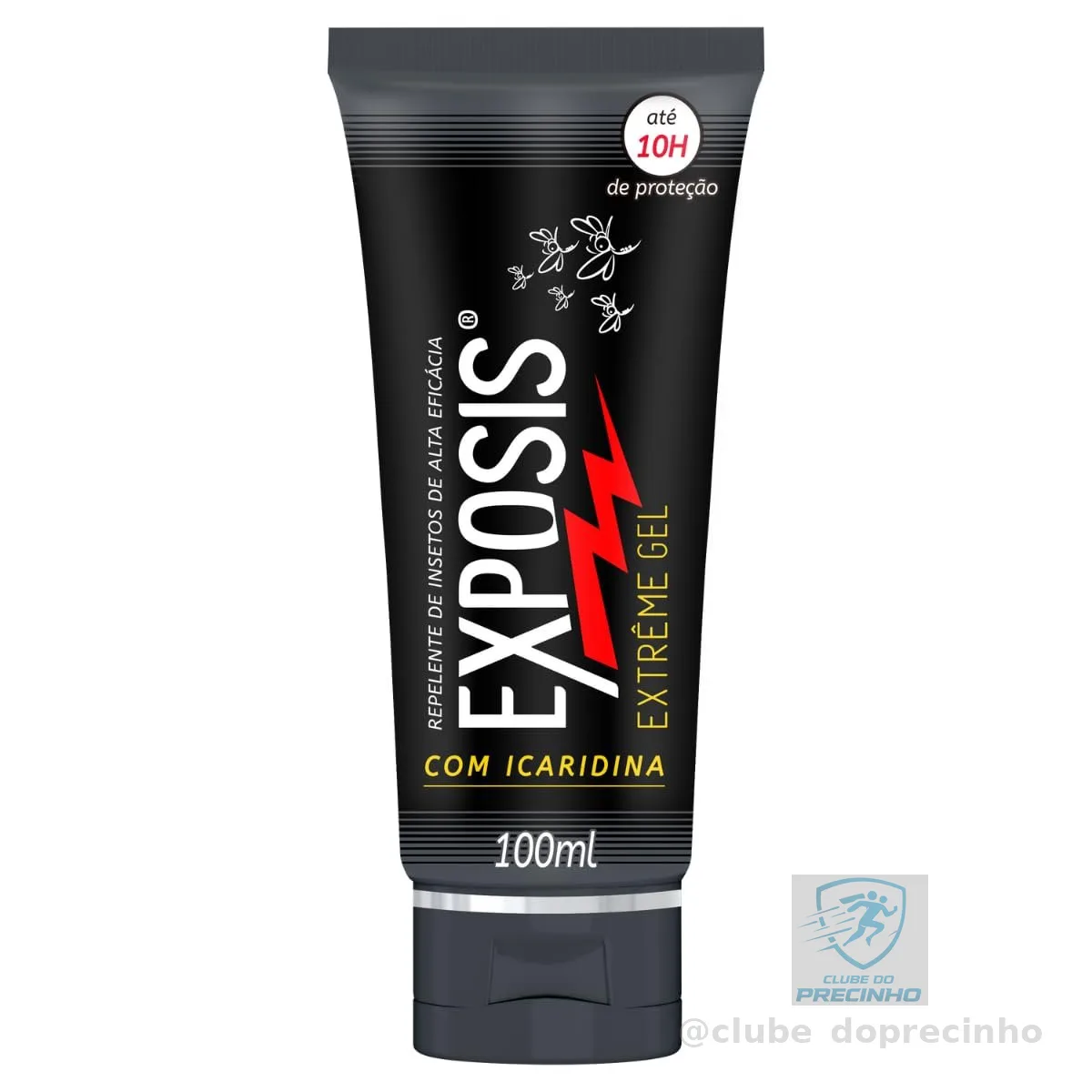 Exposis Extreme, Repelente Gel de Mosquitos, com Icaridina, Até 10h de Proteção, 100ml