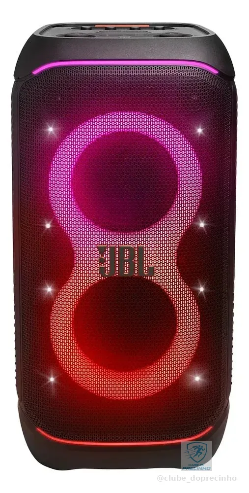 Caixa de Som JBL PartyBox Stage 320 Bluetooth Portátil Com Show de Luzes e Resistente a Respingos – 240W RMS Preta