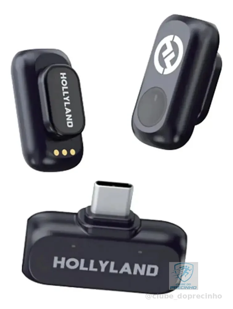 Microfone Lark A1 Hollyland Mini Usb-c Preto