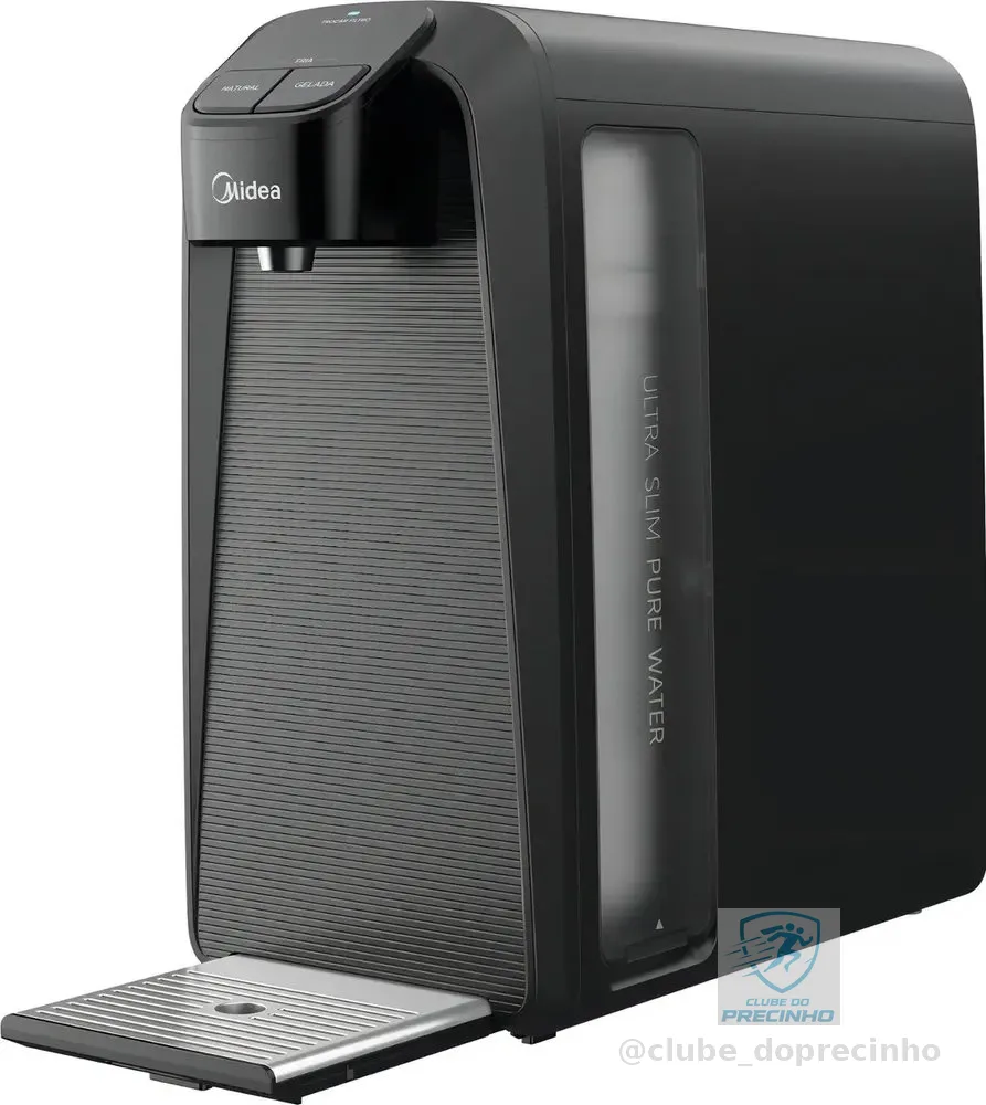 Purificador Midea SlimPure Bivolt Cinza Filtro 2 Estágios