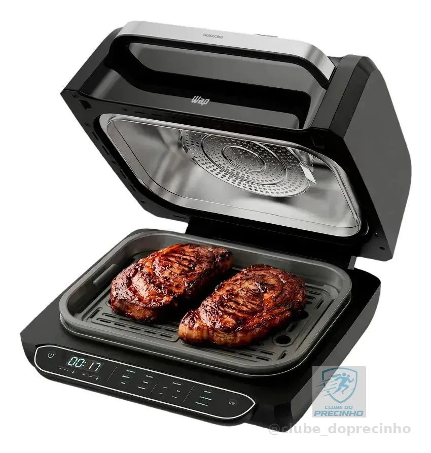 Fritadeira Elétrica Air Fryer 8 em 1 Wap Barbecue Heat Digital Wc Ab1030 127V