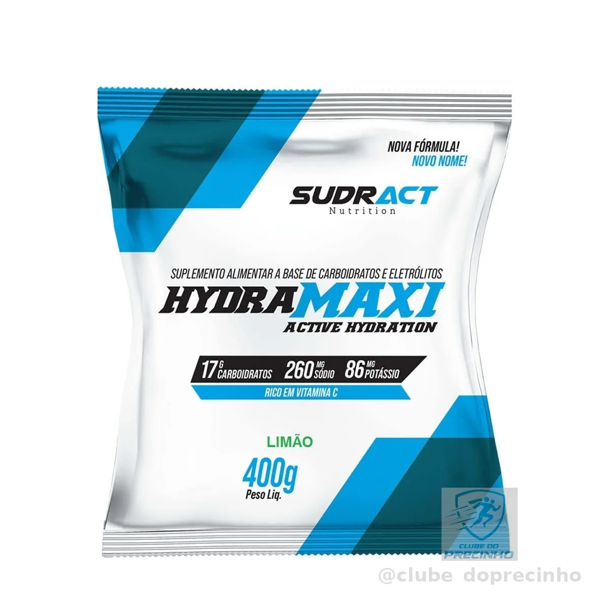 Hydramaxi Isotônico em Pó - 400g Refil Limão - Sudract Nutrition