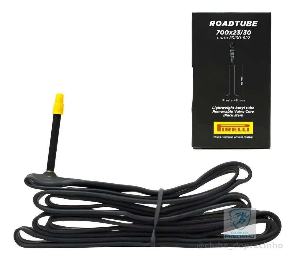 Câmara Ar Roadtube Bike Speed Pirelli 700x23a30mm Bico 48mm Presta