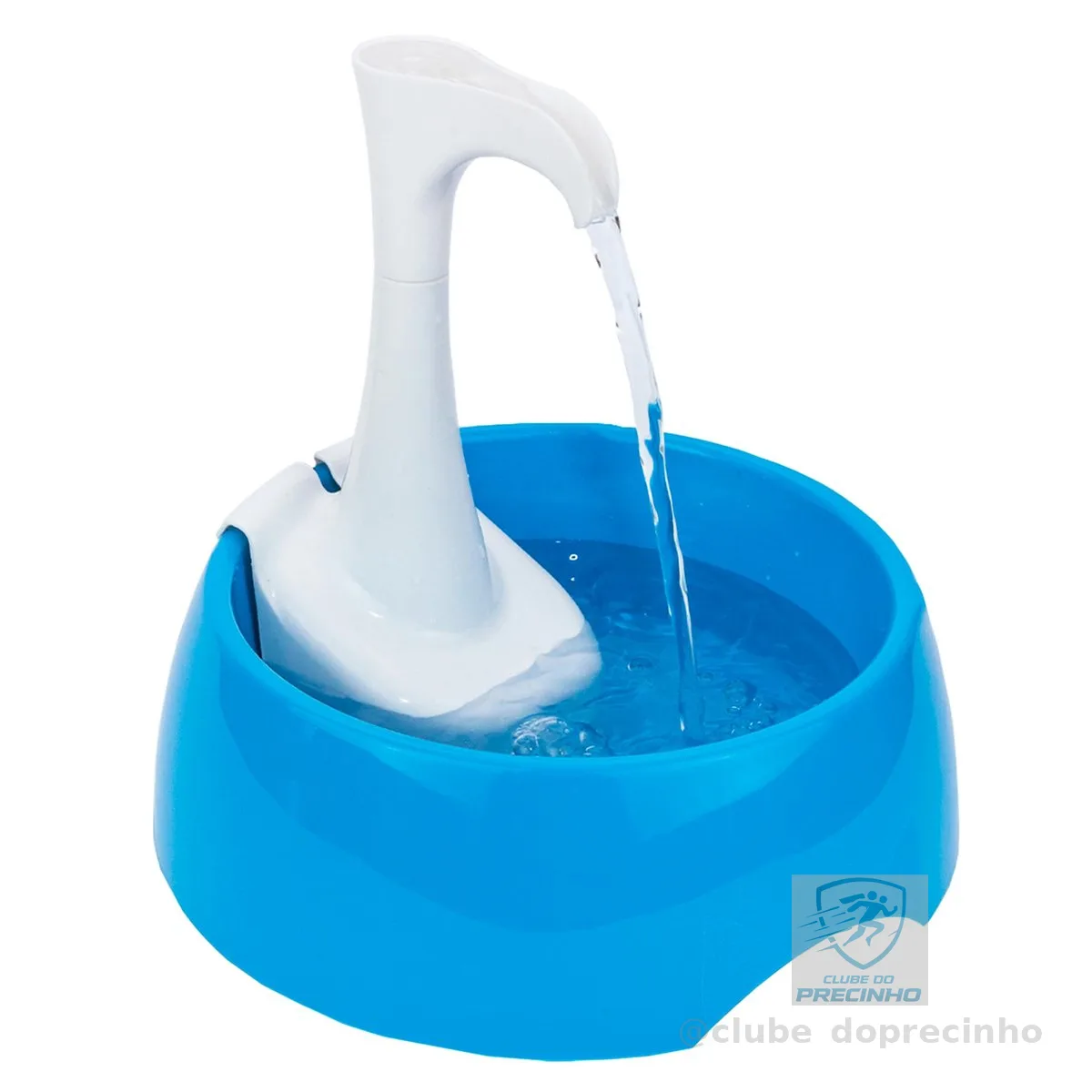 AMICUS - Fonte Bebedouro de água AQUA FIRST USB para Gatos e Cães Bivolt, Bebedouro para Animais de Estimação - Design Ergonômico, Portátil, Bivolt - 1,2L de Capacidade - Azul