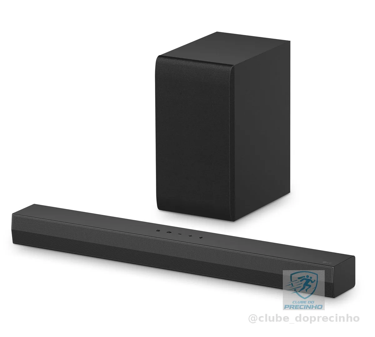 Soundbar LG 300W RMS, 2.1 Canais, Dolby Digital, Sem fios, Bluetooth 5.3, Entrada Óptica, HDMI, AI Sound Pro - S40T