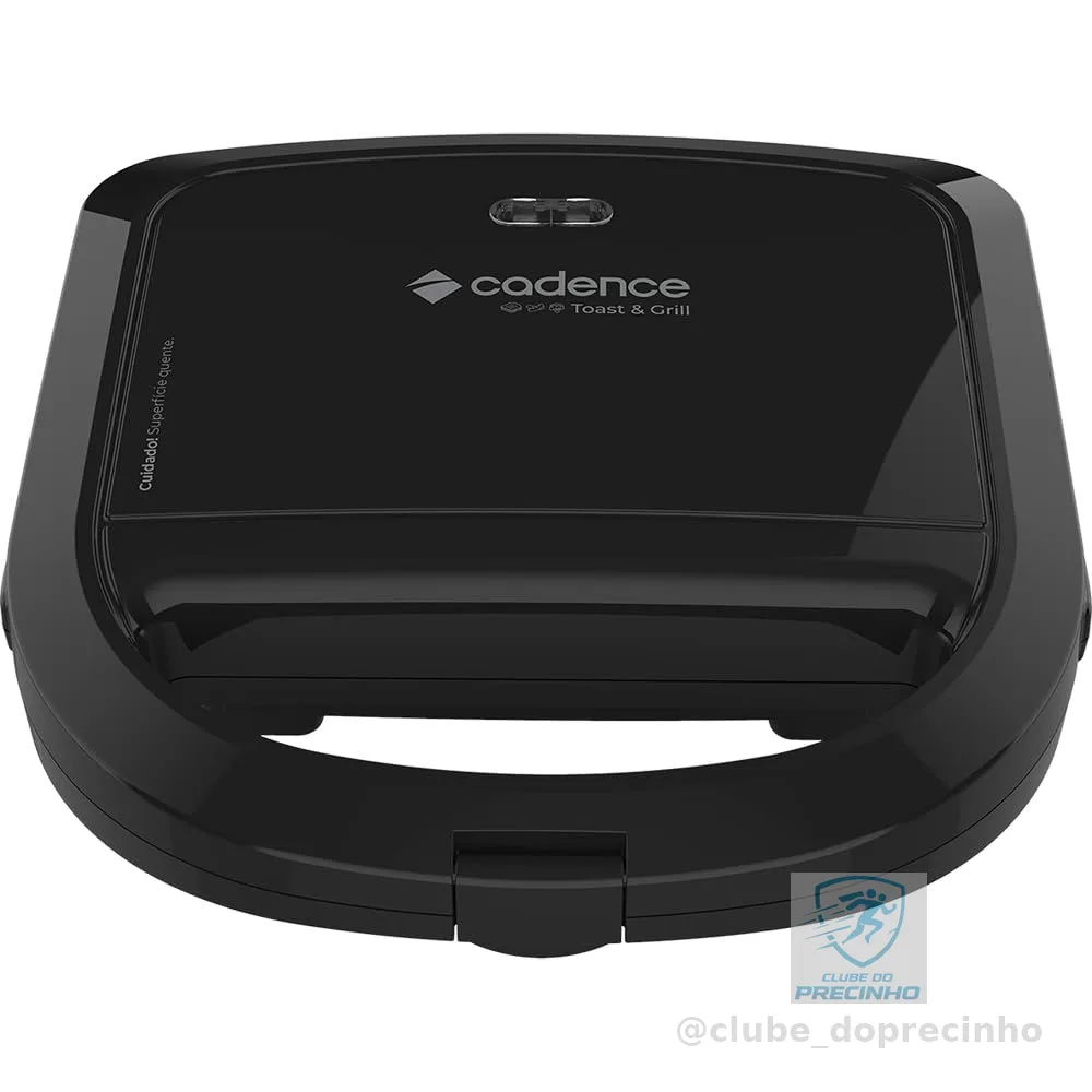 Sanduicheira Elétrica Cadence Toast & Grill, Preta, 750W, 110V, SAN260