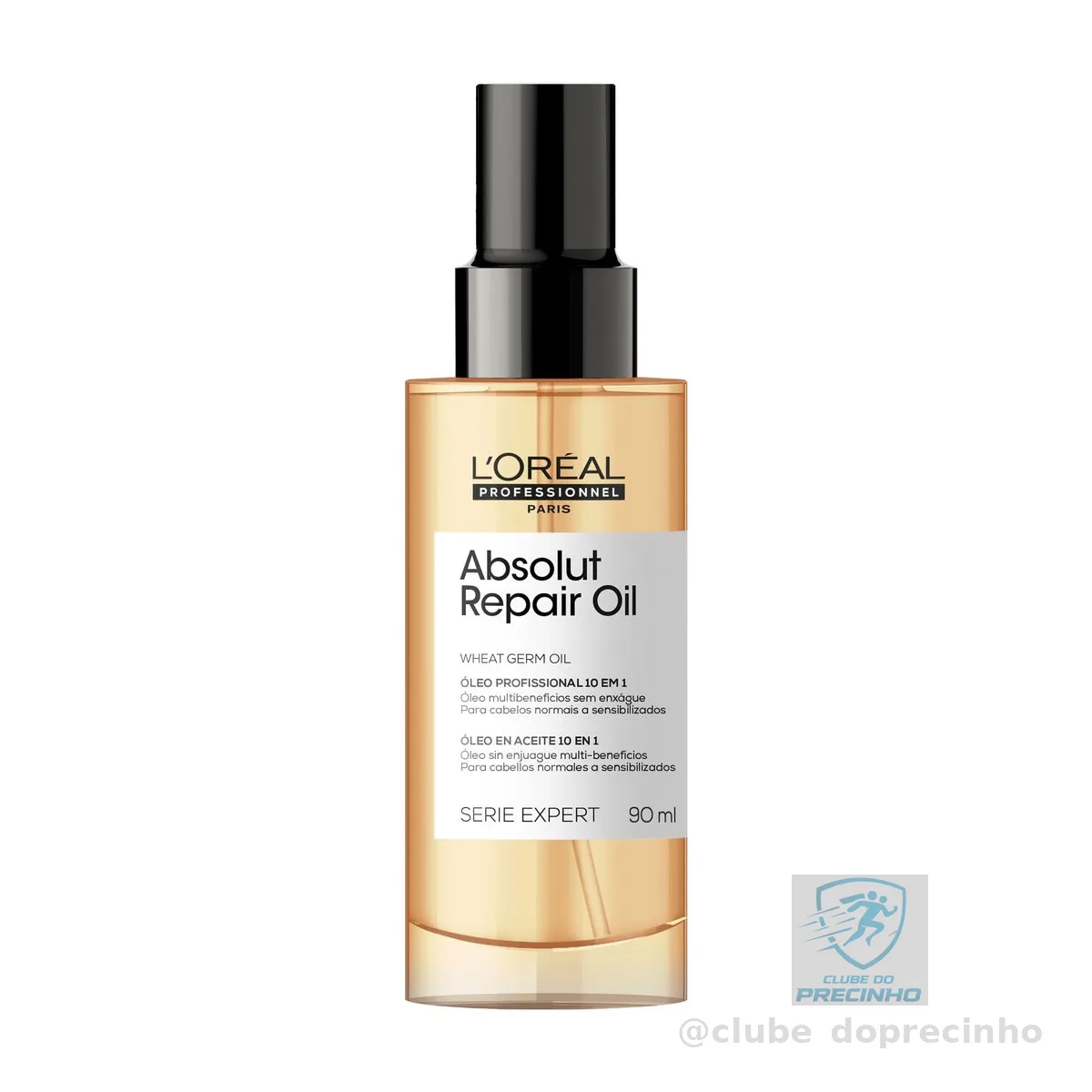 L'Oréal Professionnel Óleo 10 em 1 Absolut Repair | Multi-benefícios para cabelos secos e danificados | Repara e Promove Brilho | Com Gold Quinoa e Proteínas