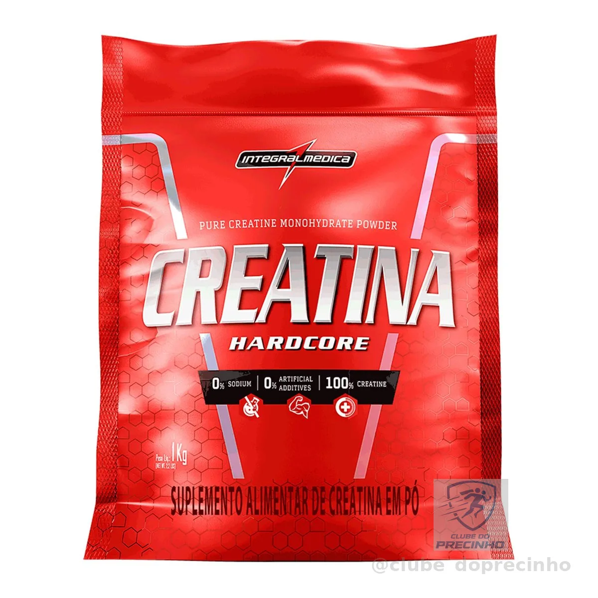 Integralmedica Creatina Hardcore Monohidratada em Pó Pouch 1kg