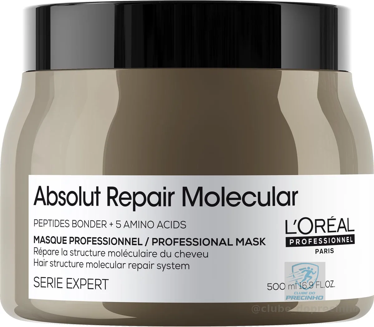 L'Oréal Professionnel Máscara Absolut Repair Molecular, Repara os Danos & Recupera a Força, Maciez & Desembaraço, Para cabelos danificados e muito danificados