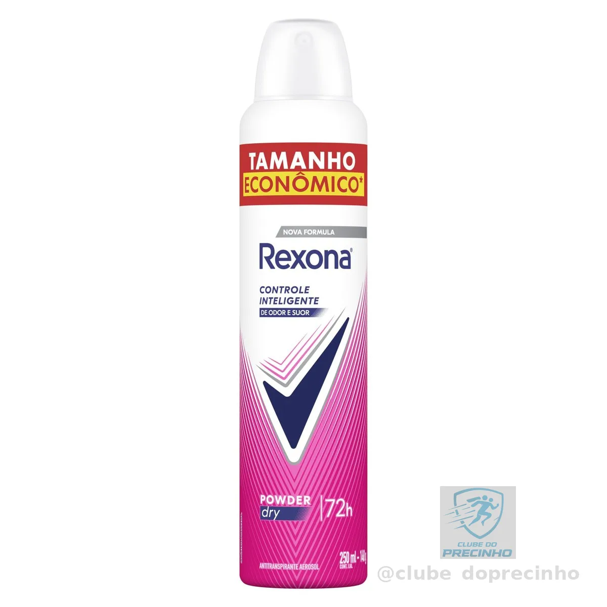 Rexona Desodorante Antitranspirante Aerossol Powder Dry 250 ML, Leve Mais Pague Menos, Embalagem Pode Variar