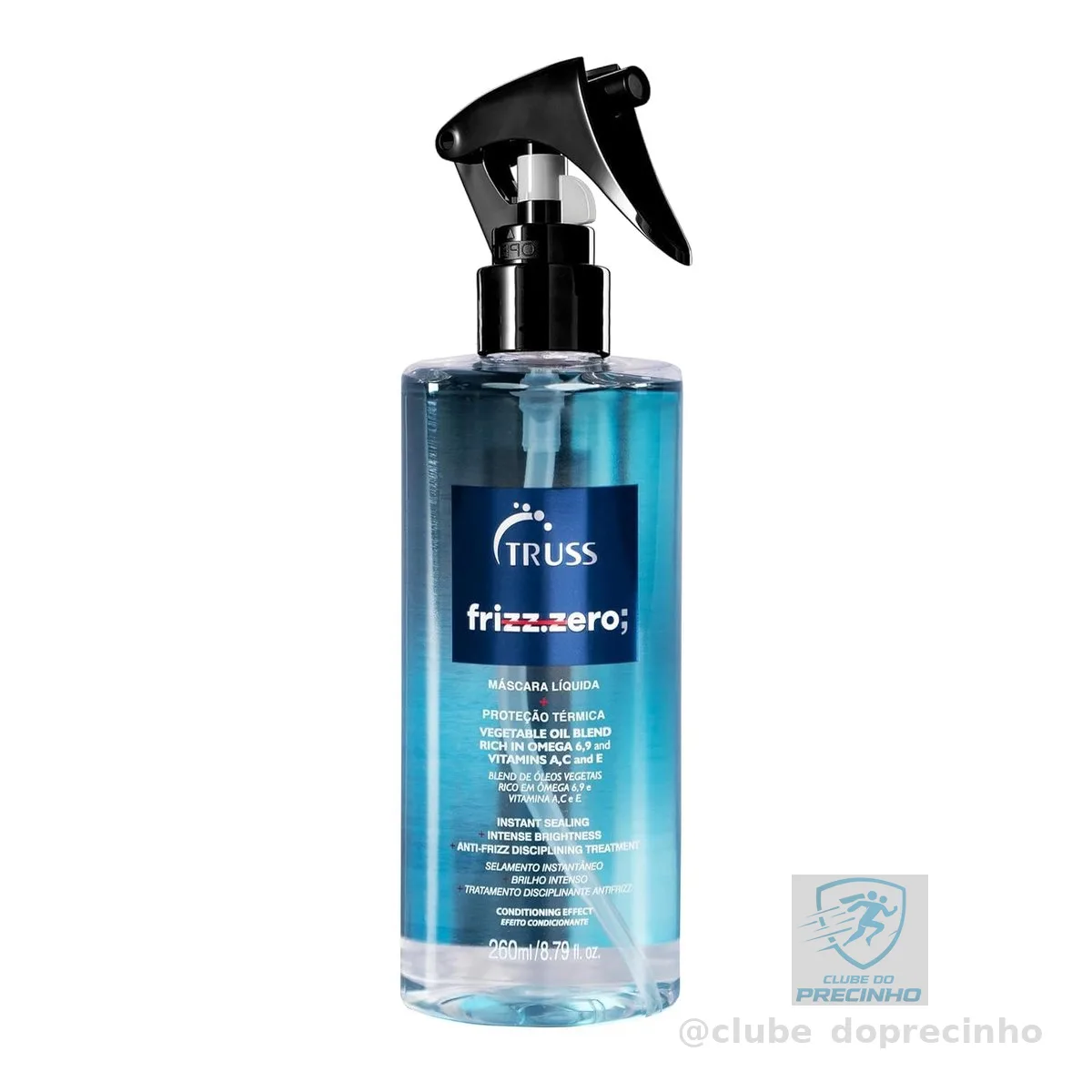 Truss Frizz Zero Leave-In | Máscara Líquida para Controle de Frizz, Brilho e Hidratação | 260ml