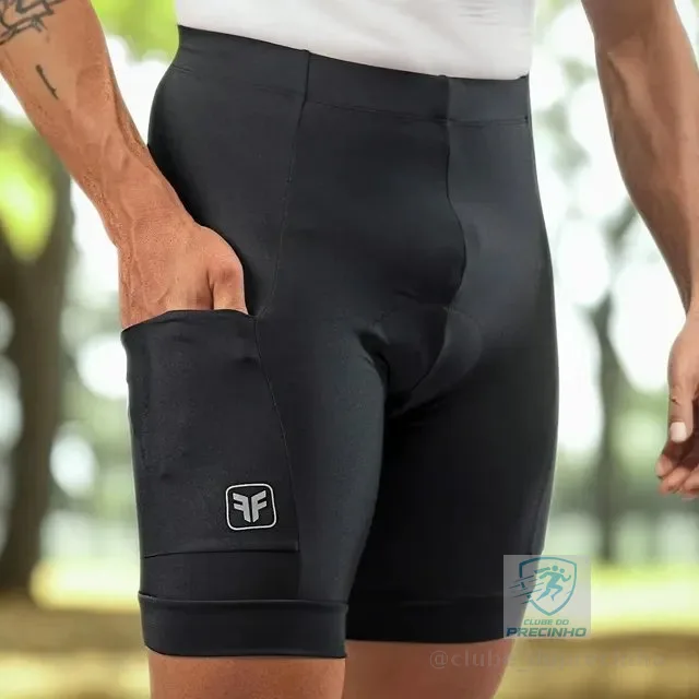 Bermuda Ciclismo Free Force Basic 3 Bolsos Masculina