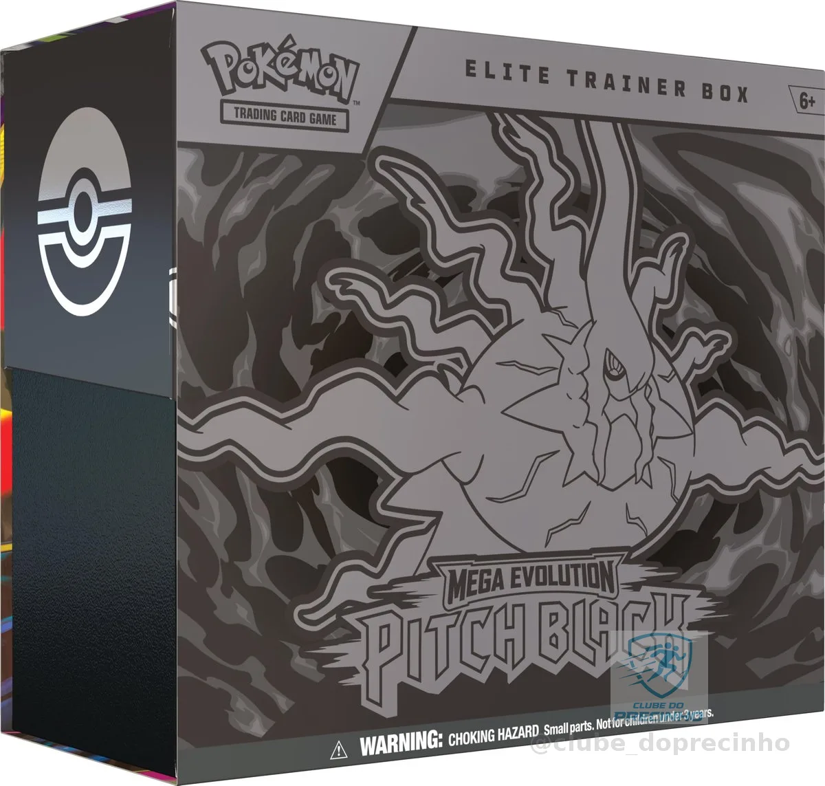 Pokémon TCG: Mega Evolution - Pitch Black - Elite Trainer Box - Inglês, Jogo de Cartas