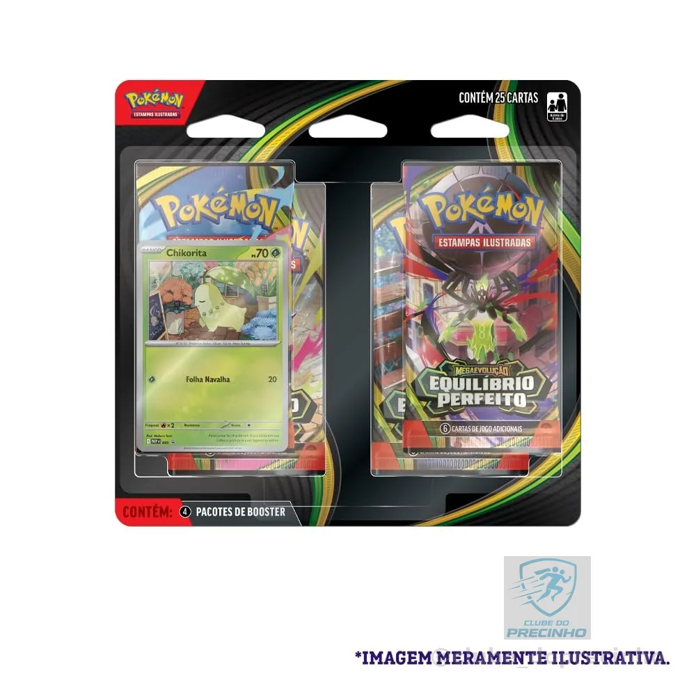 Pokémon TCG: Mega Evolução - Equilíbrio Perfeito - 4-Pack Blister - Português
