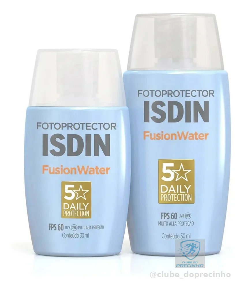 Isdin Fusion Water 80ml Kit: Fusion Water Sem Cor 50ml + Fusion Water Sem Cor 30ml