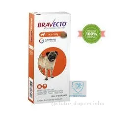 Bravecto Para Cães 4,5 a 10 kg - Proteção Contra Pulgas e Carrapatos