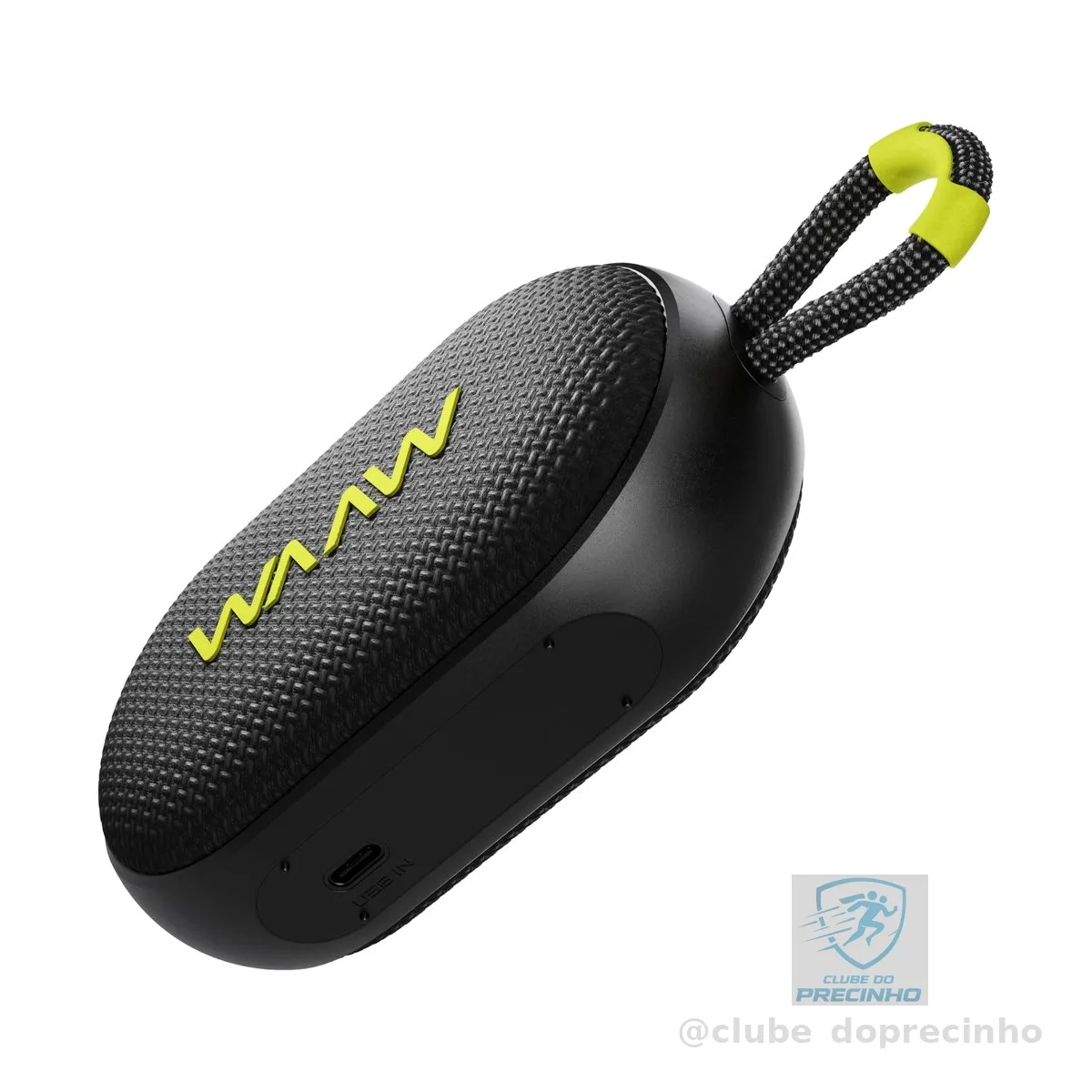 WAAW by ALOK Caixa de Som Bluetooth ME 110 12 Horas de Reprodução, Resistente à Água com Alça Integrada