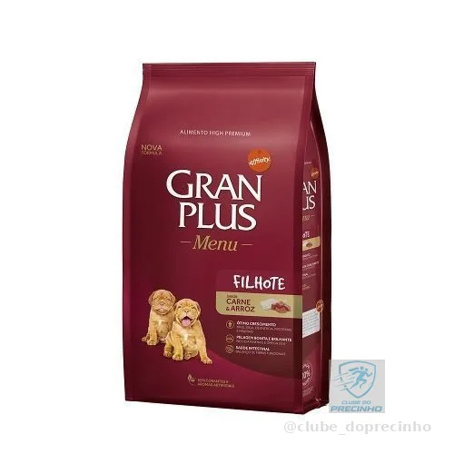 Ração Granplus Menu Cães Filhotes Carne E Arroz 15Kg
