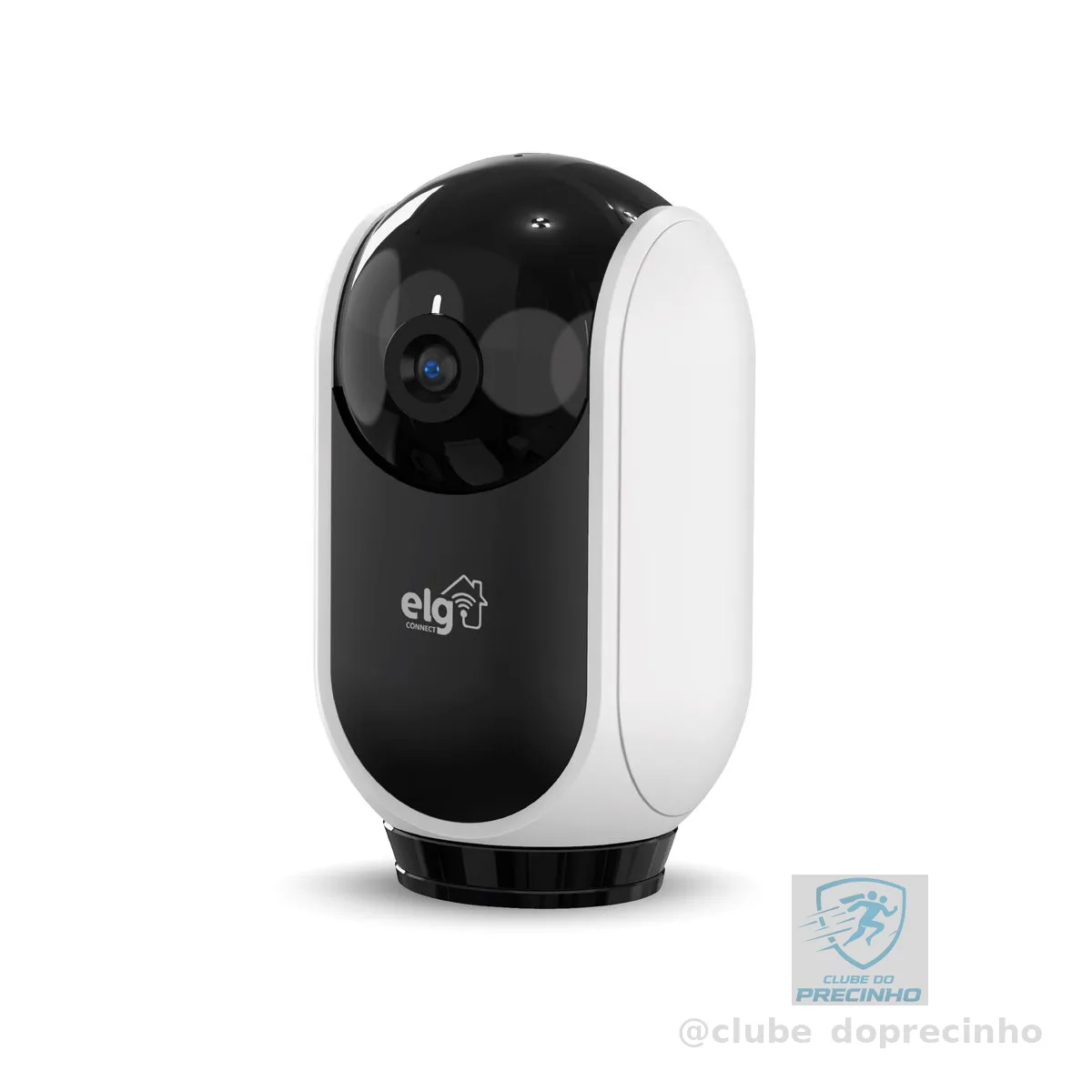 ELG, SHCR600, Câmera Robô 360° Full HD 1080P Inteligente, Conexão WI-FI 2.4GHz, Compatível com Alexa, Áudio Bidirecional, Zoom Digital 6x, Branco