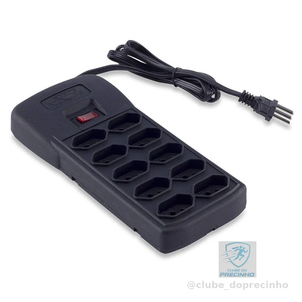 Filtro de Linha com Disjuntor 10T, Force Line, Preto