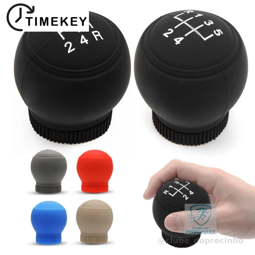 Universal Round 5/6 Speed Silicone Carro Caixa De Para Colarinhos De Mudança De Marcha Alavanca Acessórios De Decoração