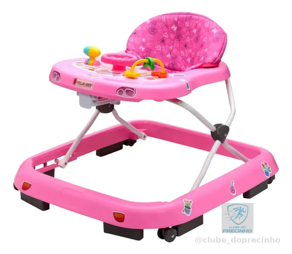 Andador Infantil Musical Para Bebê Quick Maxi Baby ROSA