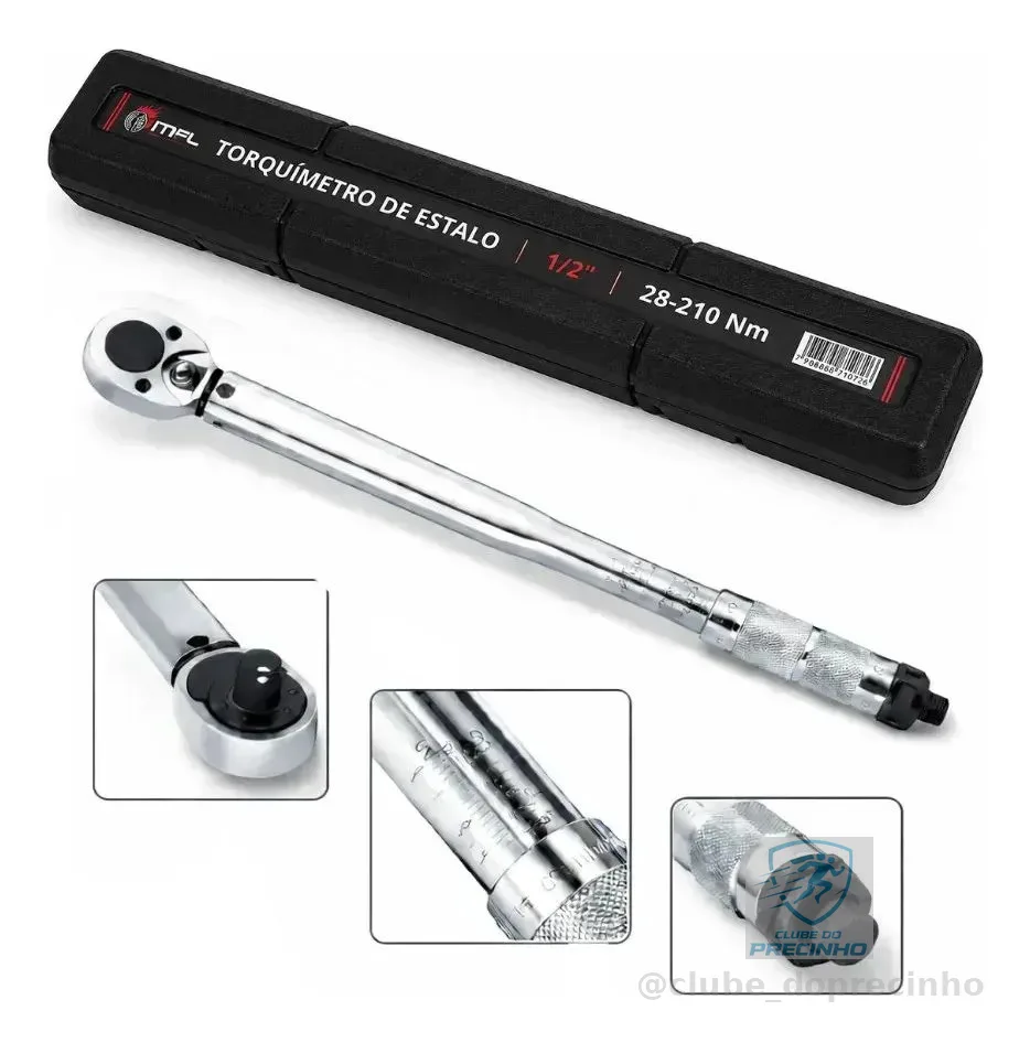 Torquimetro De Estalo 1/2 Pol 2.8 A 21kg Crv Reversível MFL