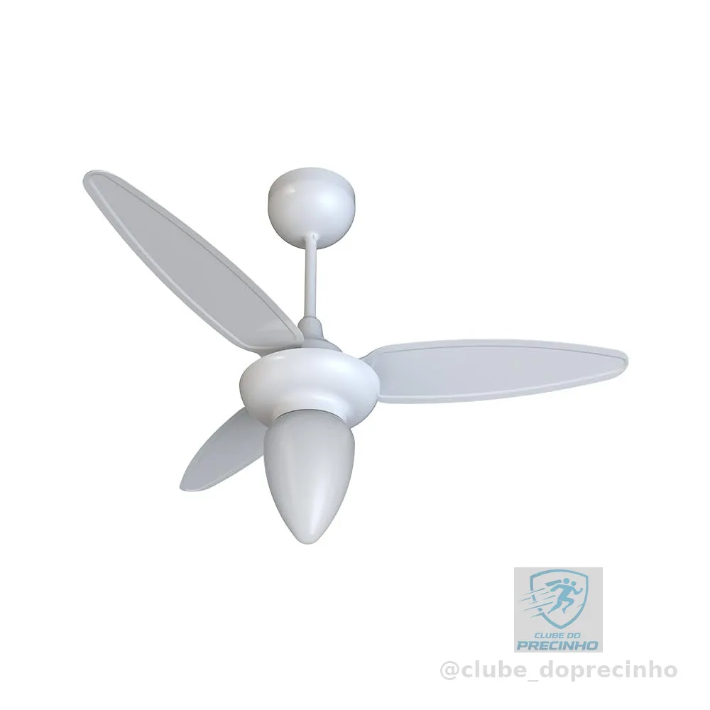 Ventisol Ventilador de teto wind br 3p inj branco c/r inverter bivolt