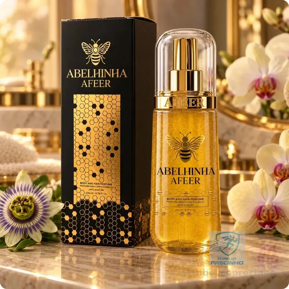 Body Splash Perfume Abelhinha Atheeri Afeer Body and Hair Spray Corporal E Capilar 200ml Árabe Sensação Feminina Bbb