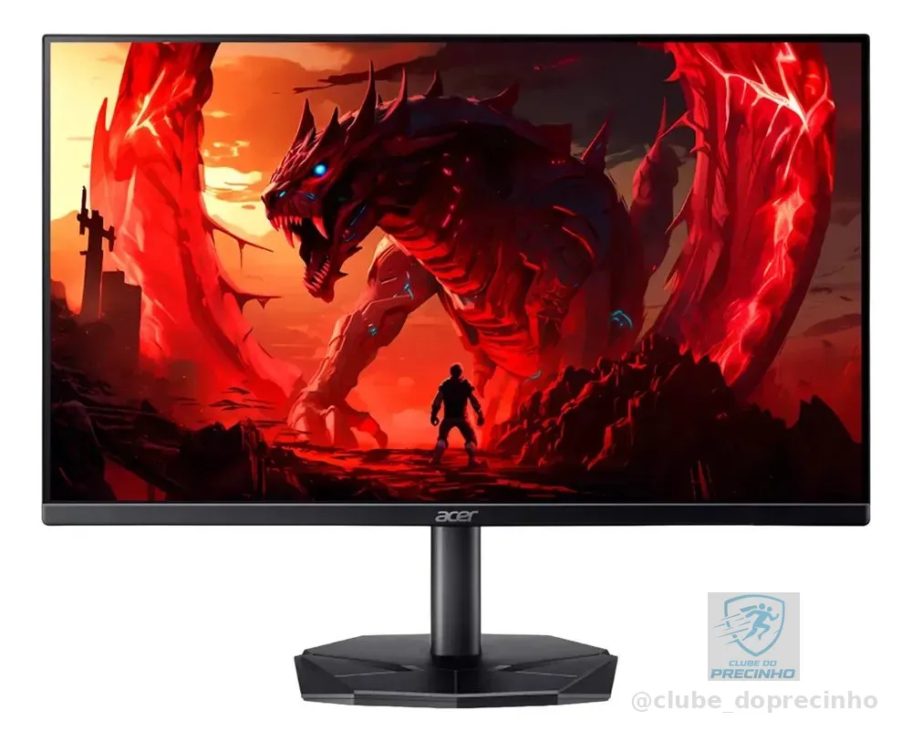 Monitor Gamer 27" Acer Nitro KG0 KG270 P0bi com Tela LED VA Full HD 144Hz 1ms GtoG AMD FreeSync Game Mode 8 Modos 99% sRGB e Design ZeroFrame