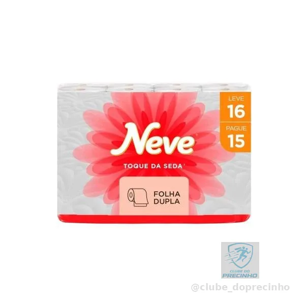 Papel Higiênico Folha Dupla 30m Leve 16 e Pague 15 Neve