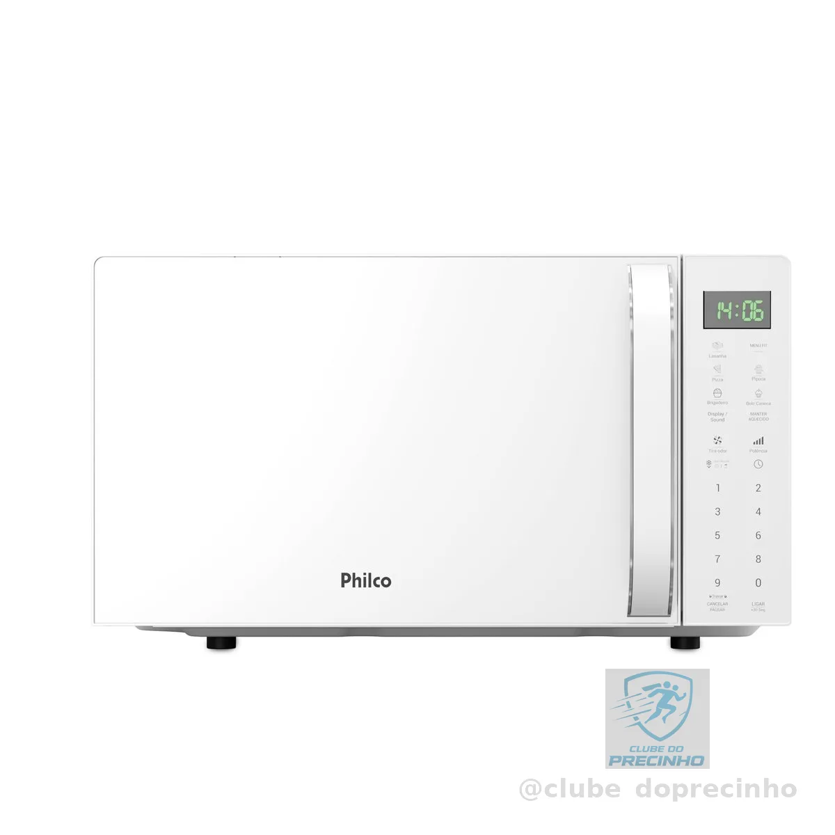 Micro-ondas Philco 20L Branco Pintura Limpa Fácil PMO24B 220v