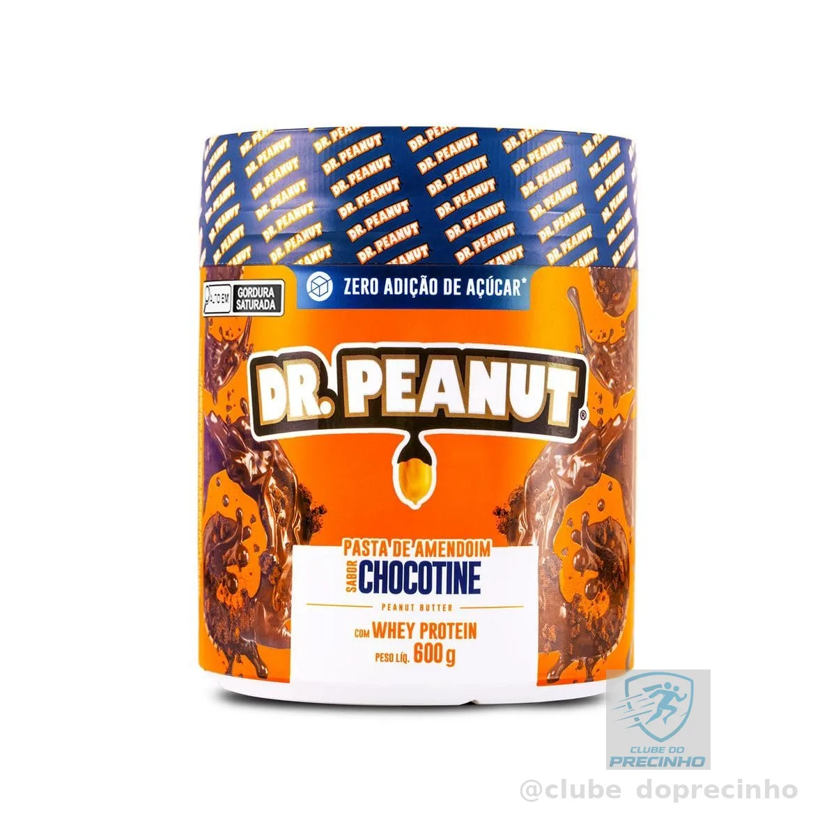 DR. Peanut Pasta de Amendoim Sabor Chocotine, Pote 600g
