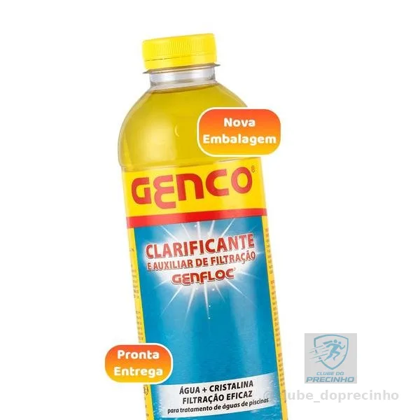 Genco Genfloc Clarificante Para Piscinas Decantador Auxiliar de Filtração 1 Litro