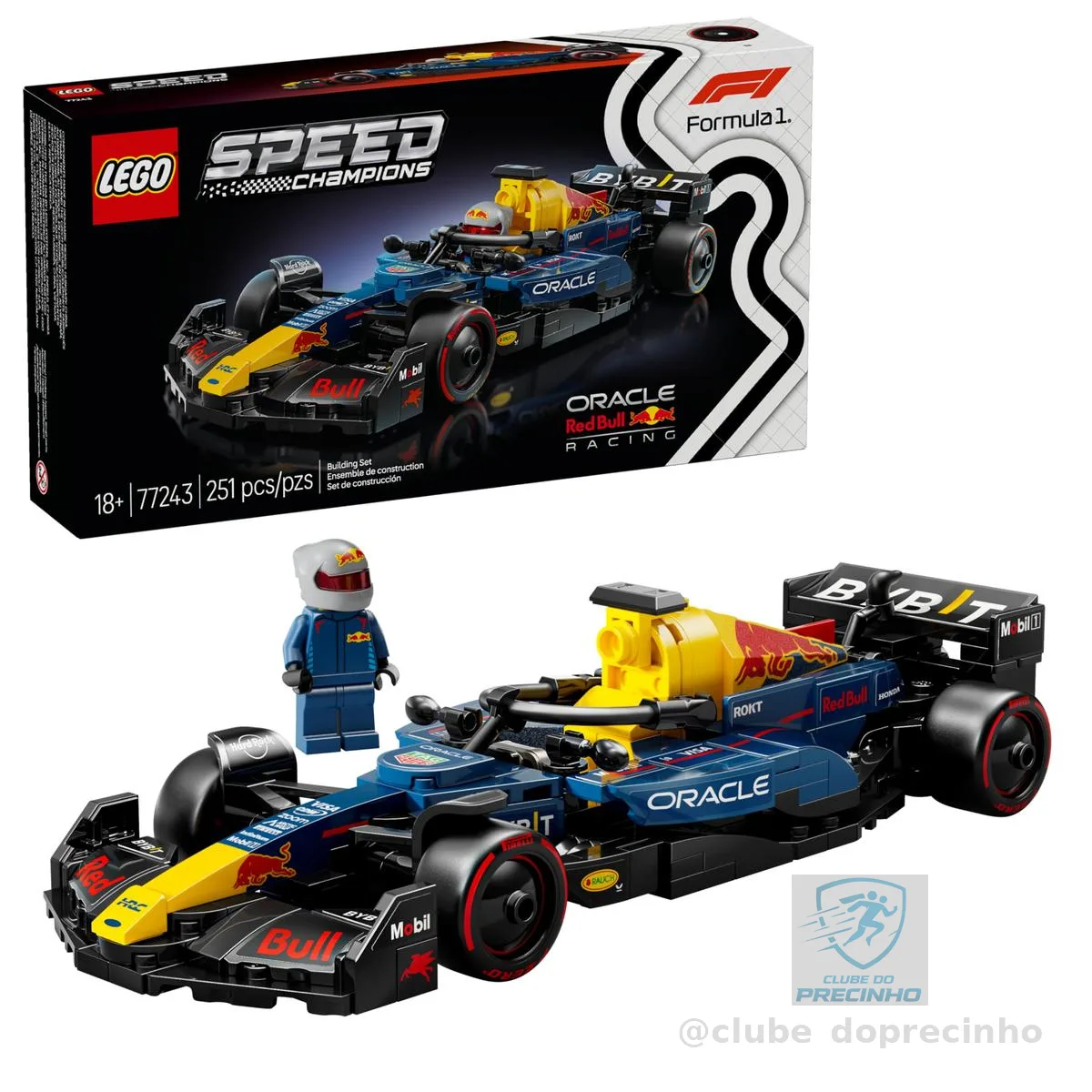 LEGO Speed Champions Carro de Corrida Oracle Red Bull Racing RB20 F1 77243