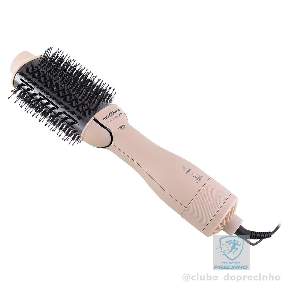 Britânia Escova Secadora Soft 4 em 1 1300W BEC07R Bivolt Plástico Rosa