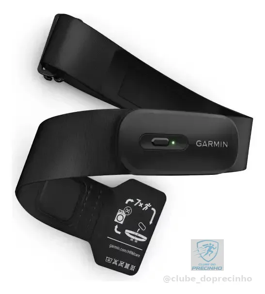 Monitor Cardíaco Peitoral Garmin Hrm-200 M/xl Preto M/xl