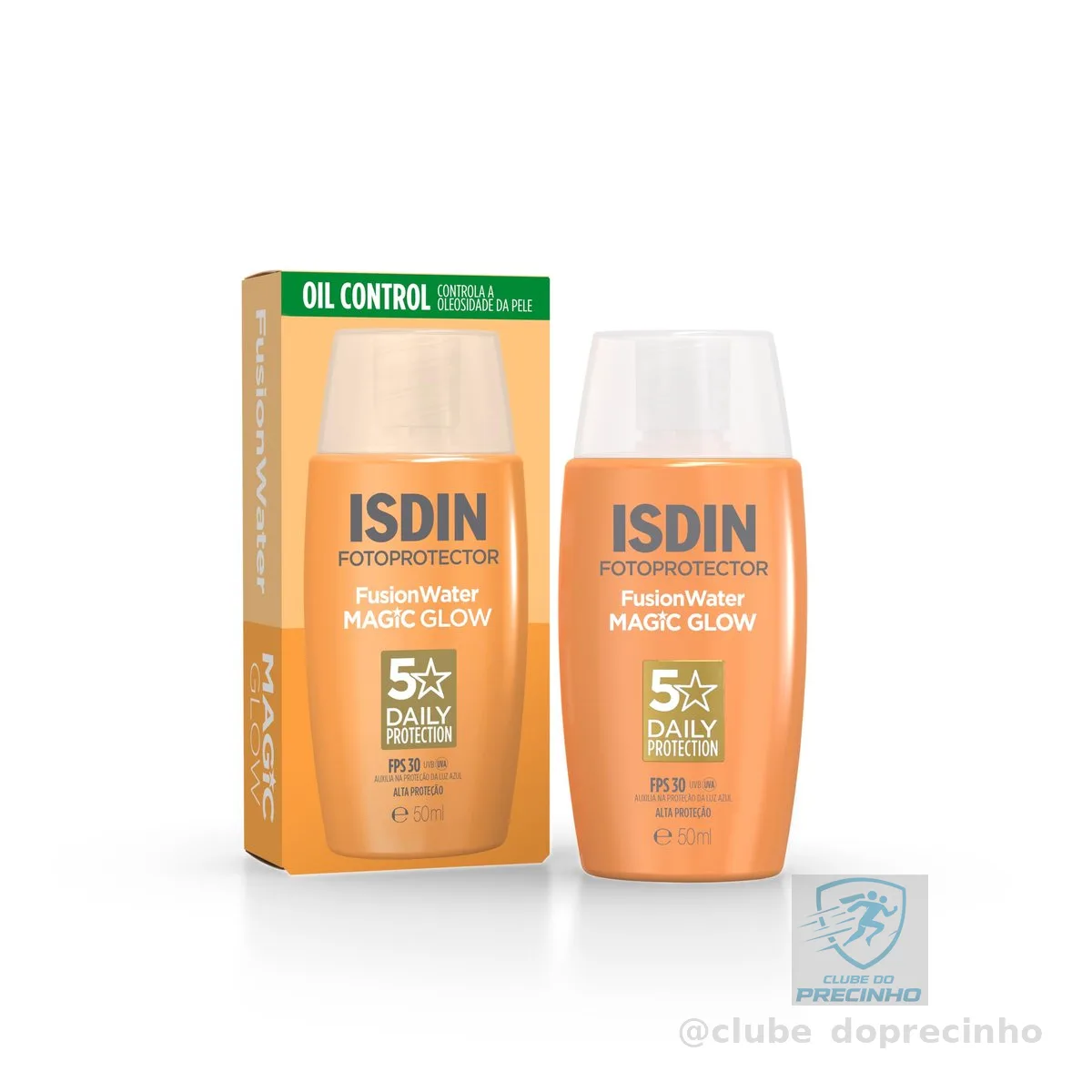 ISDIN Protetor Solar Facial Fusion Water Magic Glow FPS 30-50ml