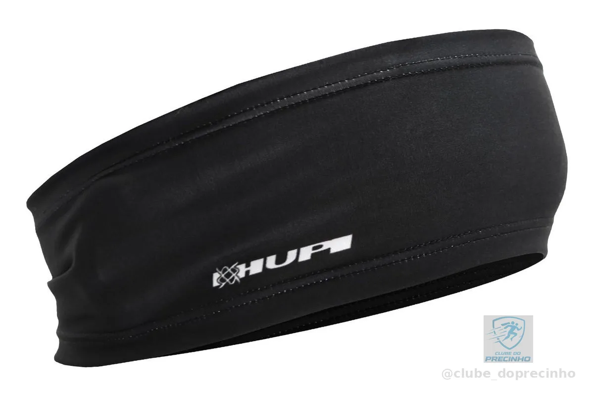 Testeira Headband Preto Liso HUPI Unissex