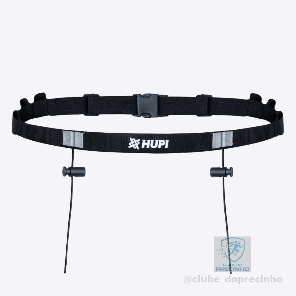Cinto Porta Número para Corrida HUPI com Porta Gel Unissex, Tamanho Único