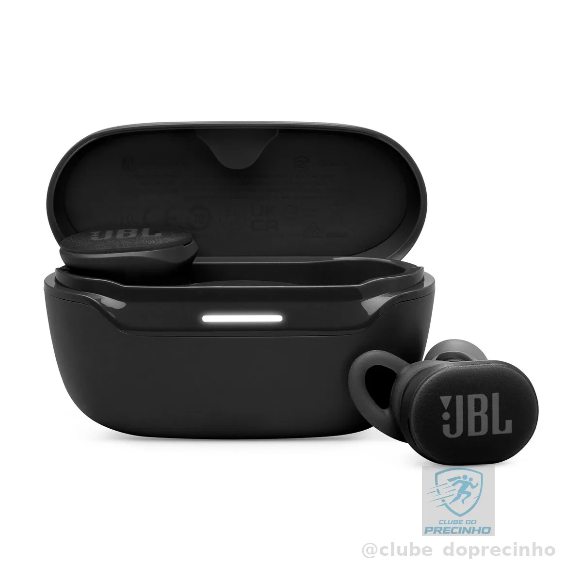 Fone de Ouvido Sem Fio, JBL, Endurace Race TWS, Esportivo, À Prova D'água e Resistente À Poeira - Preto