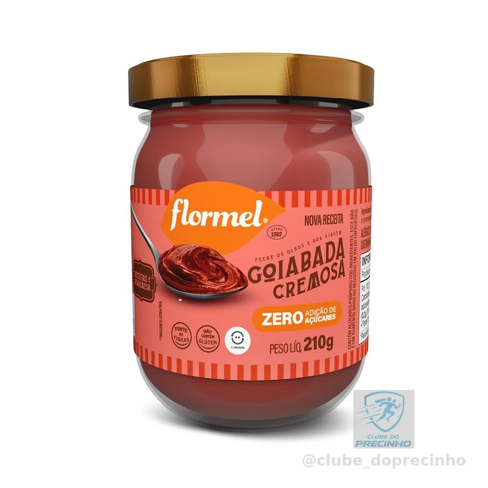 Goiabada Cremosa FLORMEL Zero Açúcar - 210 Gramas